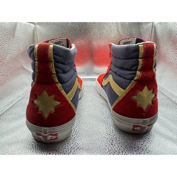Vans x Marvel Captain Marvel SK8-Hi Sneakers Unisex Size 7 Multicolor - Picture 10 of 11